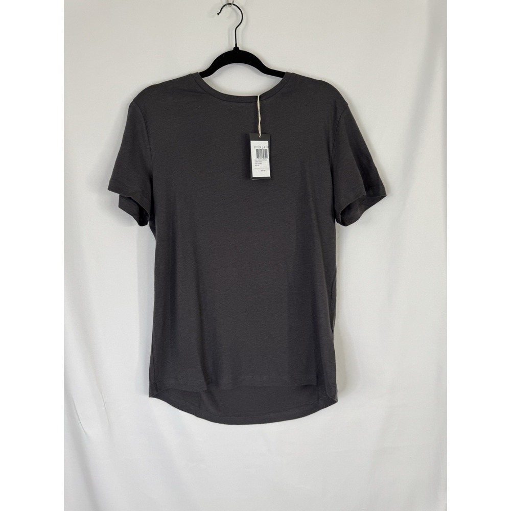 Stitch Note NWT Crew Neck Short Sleeve Size Small Charcoal Gray‎ Classic Tee